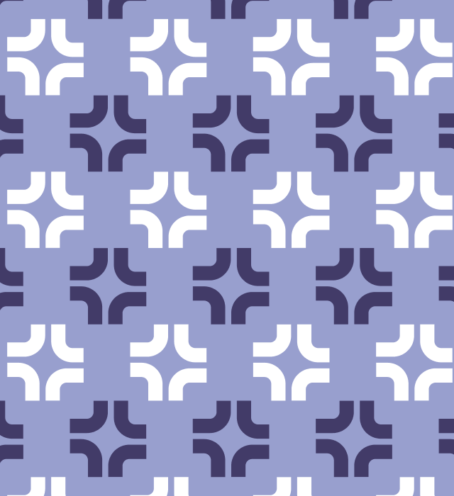 Alternating Tulos brand pattern. Pattern is made up of an element of the logo mark that is staggered in alternating rows.